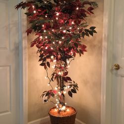 6 Foot Sakaki Tree With Lights MOVING SALE - 