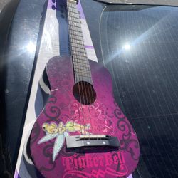 Disney Tinker bell Washburn Acoustic Guitar 