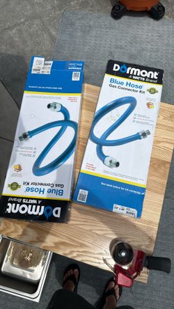 Brand New - Model #: WBB1439696 MPN #: 1675KIT48 Hose Kit, Gas - 3/4" x 48" For Dormont,