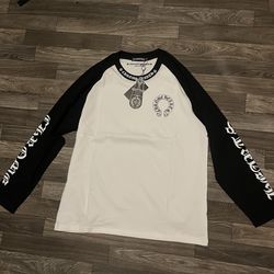 Black and white chrome hearts long sleeve