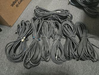 7-Pack Road Hog 50ft Professional XLR Cables (Neutrik Connectors)
