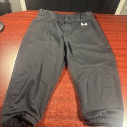 Medium Black Under Armour Baseball Pants