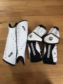 lacrosse arm padding and shin guards