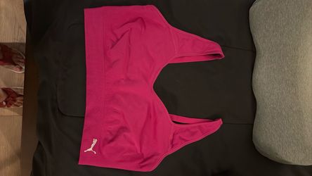 Pink sports bra