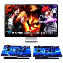 GWALSNTH 3D Pandora Box 18S Pro Arcade Games Console,10000 in 1 HD Video Games Machine,WiFi Function,Search/Save/Hide/Pause Games,Up to 4 Players,Spar