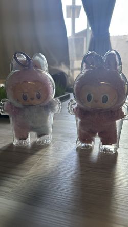 LulĆŗ Monster āLucky Oneā Plush Set ā Purple & Pink ā Hard Case Protected ā Rare Pop Mart