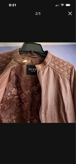 New Large Genuine Camel color Leather Jacket  SALE  Only $250 O.B.O 🎉