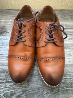 Stacy Adam’s Toddler boy shoes color cognac