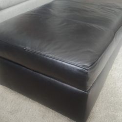 Leather Ottoman Blanket Storage 24"x 48" x 15"