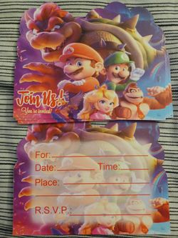 Mario Party Invitations 