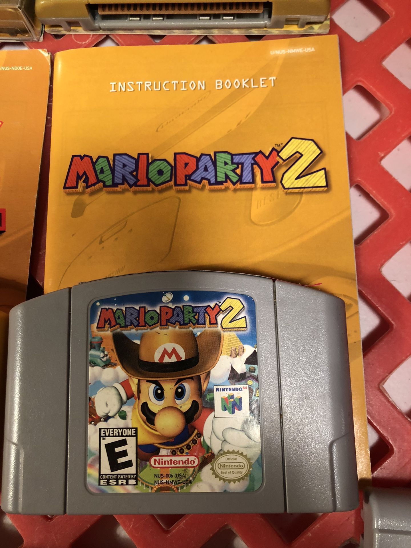 Nintendo 64 Mario party 2 video games with manual instruction booklet