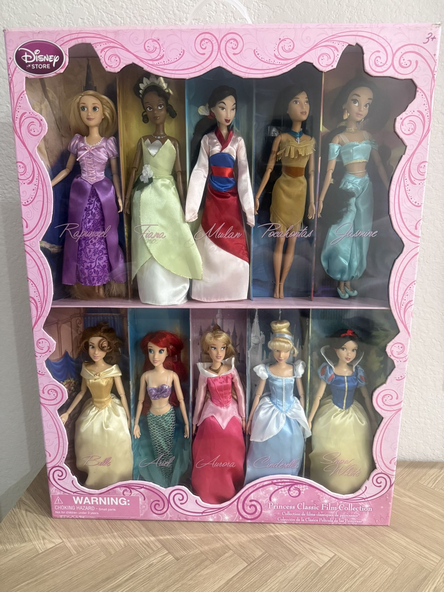 Disney Store Princess Classic Film Collection 10 Barbie dolls