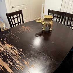 Convertible Dining Table with 4 Chairs 