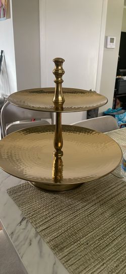 Golden decoration stand