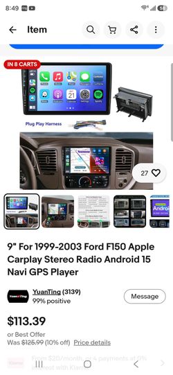 1(contact info removed) FORD150 ANDROID AUTO/CARPLAY STEREO NEW!!!!!!