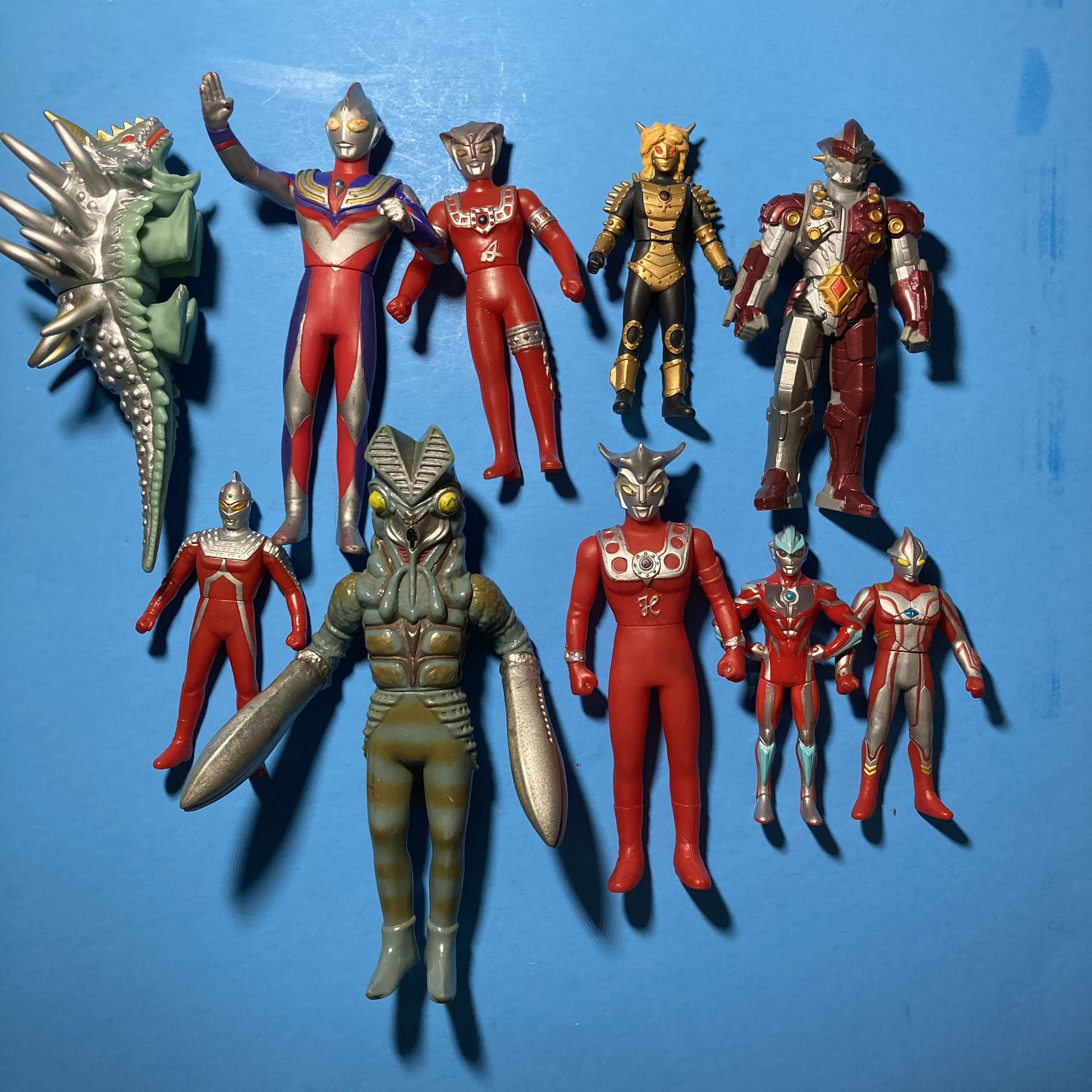 Lot Of 10 Bandai Ultraman Figures