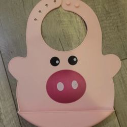 Baby/Toddler Silicone Pig Bib

