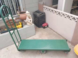 Heavy-Duty Steel Platform Utility Cart