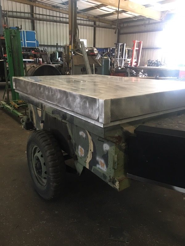 M416 aluminum military trailer lid cover new