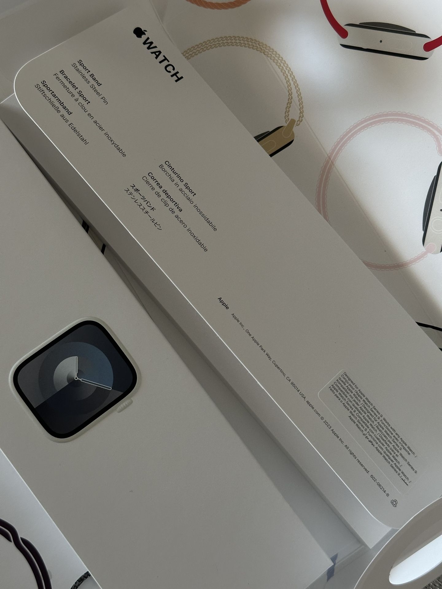 Apple Watch Series 9 45mm Silver Al Storm Blue SB M/L CELLULAR/wifi