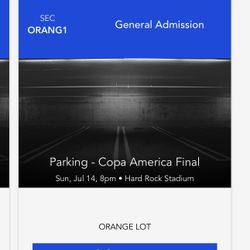 Copa América ORANGE Parking 