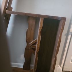 Twin size bed frame.