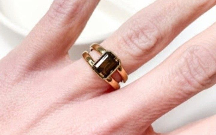 Charles Albert Smokey Quartz Alchemia Ring