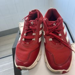 Men’s red Adidas size 10