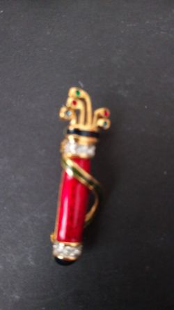Scarf pin - golf