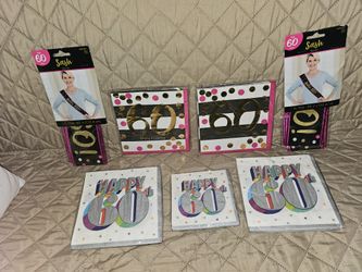 60th BIRTHDAY NAPKINS AND ATIRE