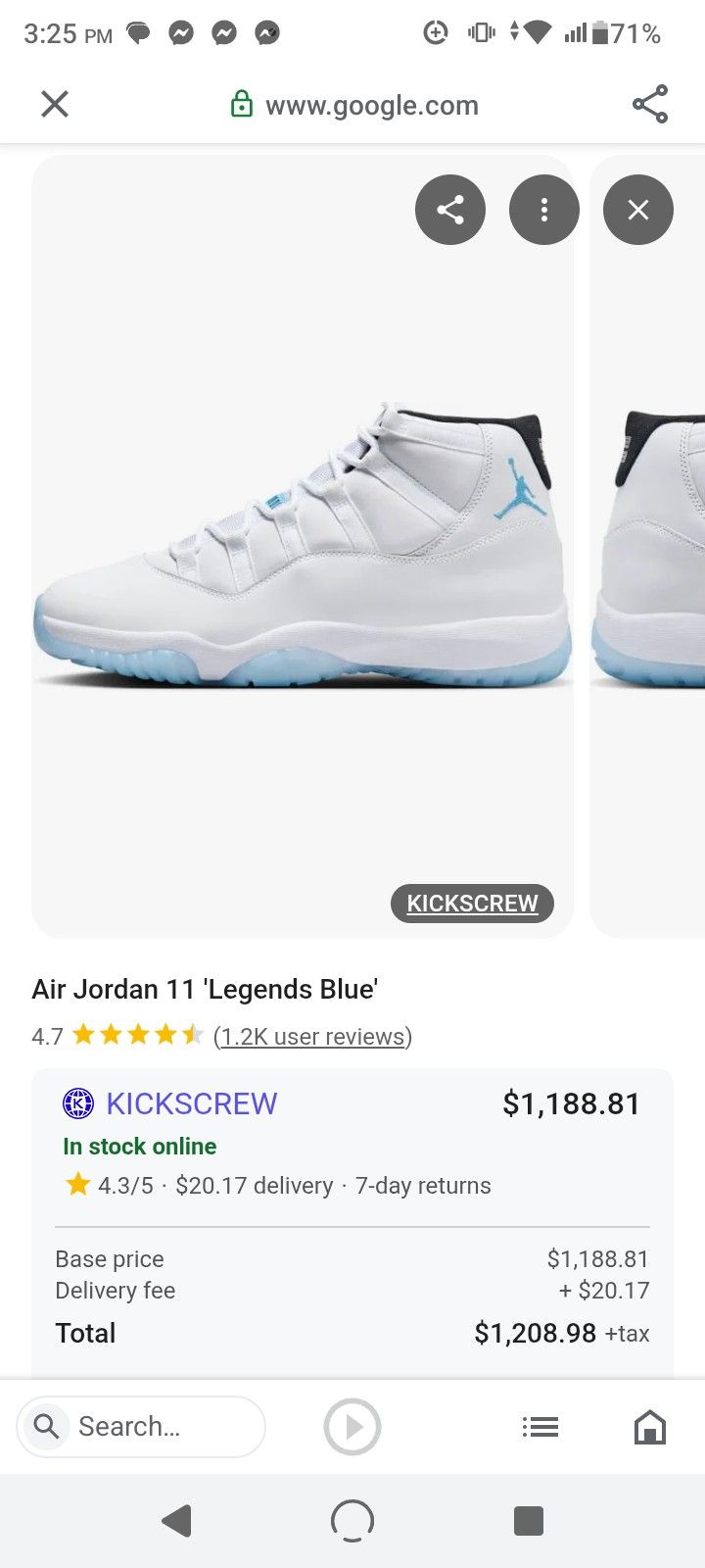 Air Jordan 11 Legend Blue
