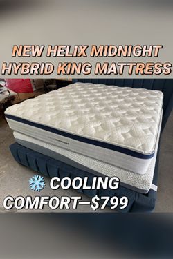 NEW HELIX MIDNIGHT HYBRID KING MATTRESS❄️