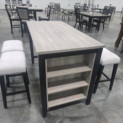 Counter Height 4 Stool Dining Table