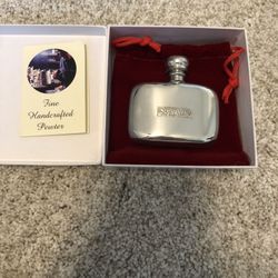 Supreme pewter mini flask