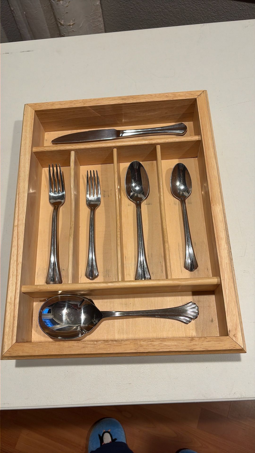 Wooden Silverware Containers