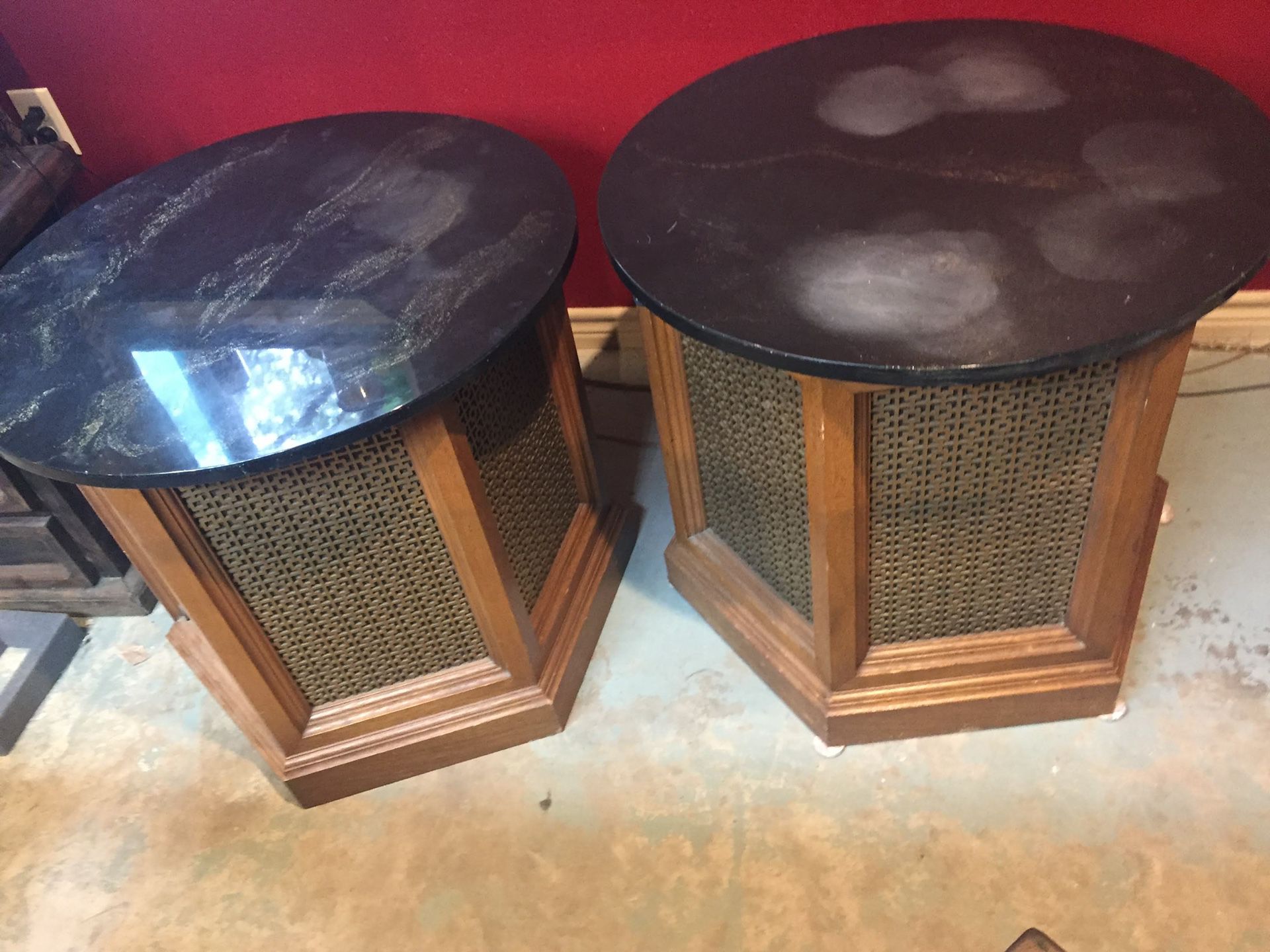 Vintage End Table Speakers