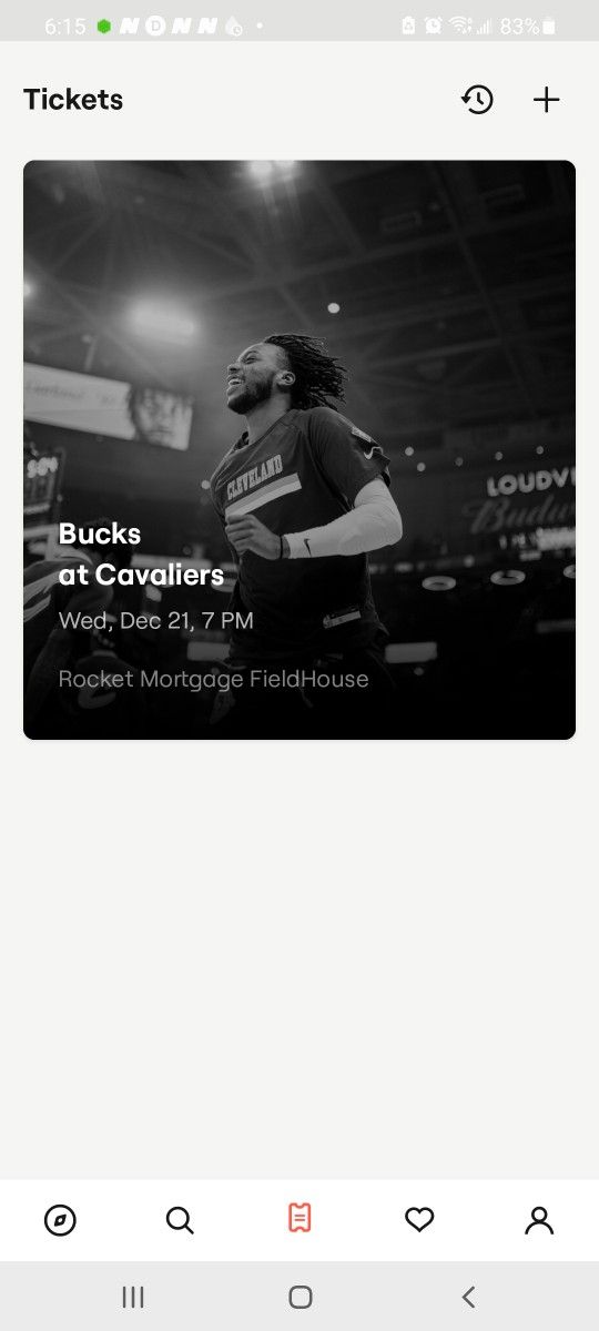 (6) CAVS VS  BUCKS Wednesday 12/21 $425 EACH