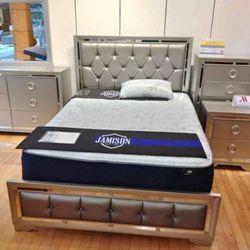 BEAUTIFUL NEW JASMINE QUEEN BEDROOM SET ON SALE ONLY $899. KING $999. IN STOCK SAME DAY DELIVERY 🚚 EASY FINANCING 