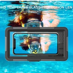 Waterproof Underwater Snorkeling Diving Phone Case for iPhone 11/12/13/14 Pro Max Mini Xr/X/Xs and Samsung Galaxy Note10/9/8/S10/9/8 Ultra Plus 
