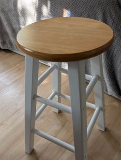 Wooden Bar Stools (4)