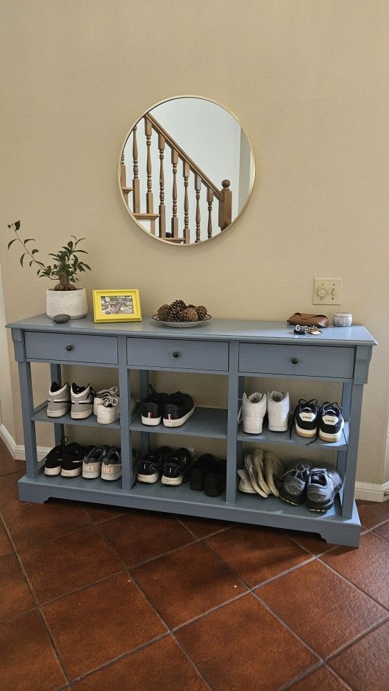 Console Table With 3 Drawers
