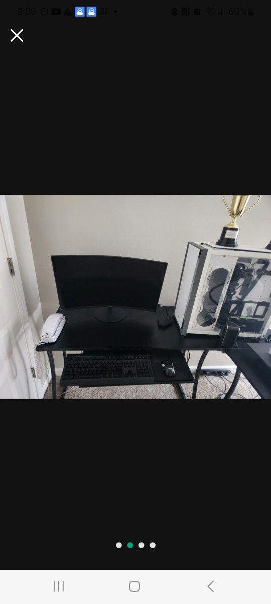 Large Black Computer Desk For Sale...