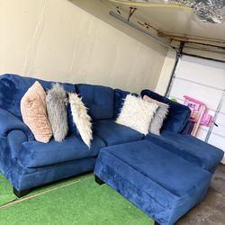 Sectional with ottoman