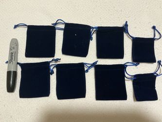 Mini velvet drawstring bags lot