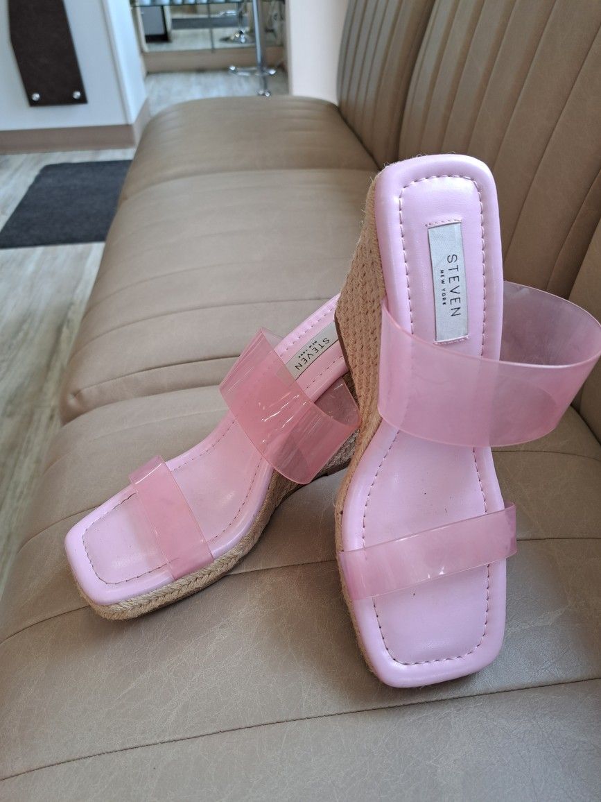 Pink Wedge Sandles