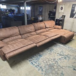 Ashley 4-Piece Reclining Sectional with Chaise