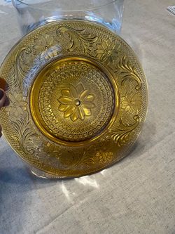 Vintage Indiana glass tiara sandwich plates