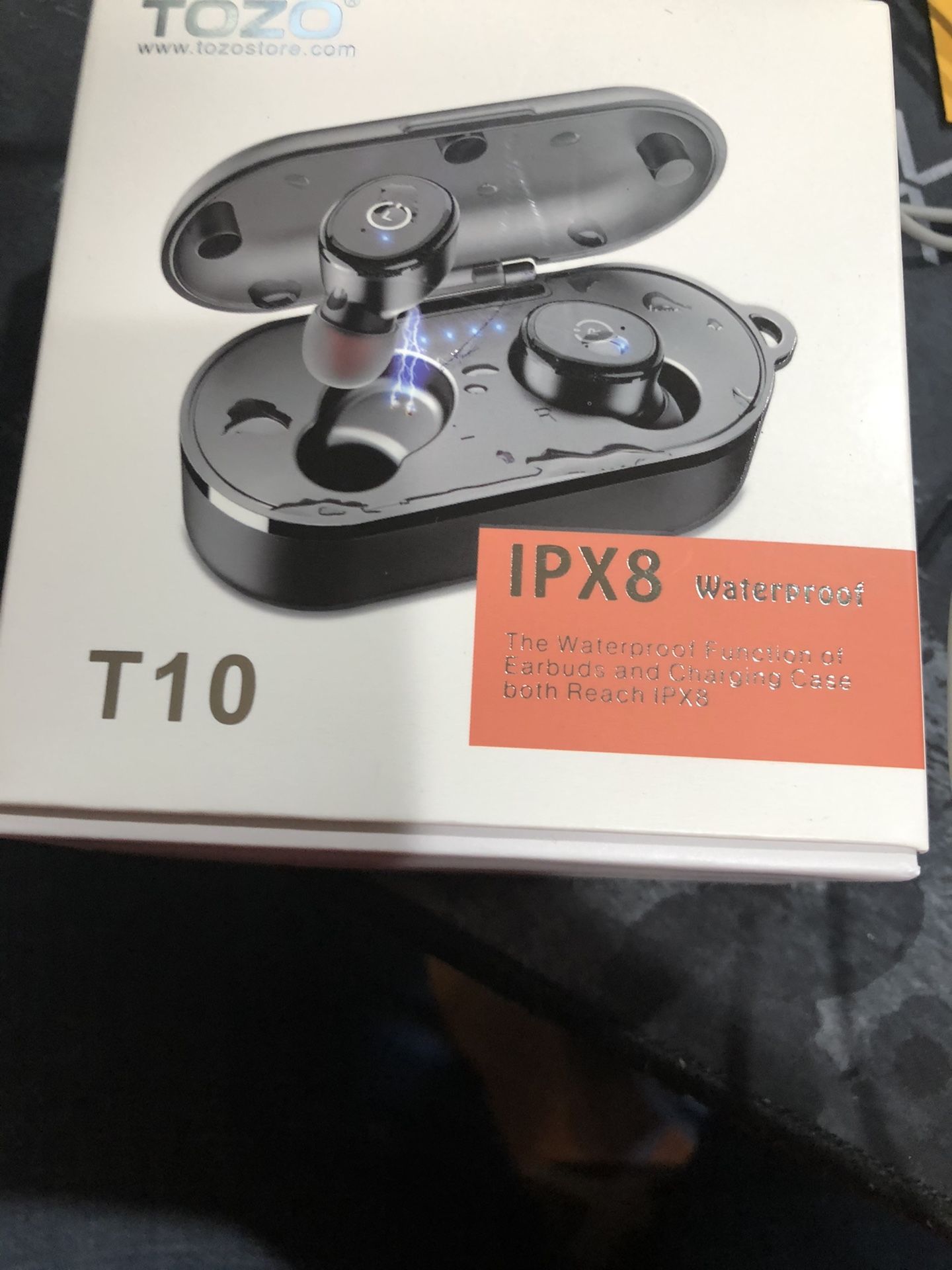 Tozo T10 Bluetooth 5.0 wireless earbuds with wireless charging case .