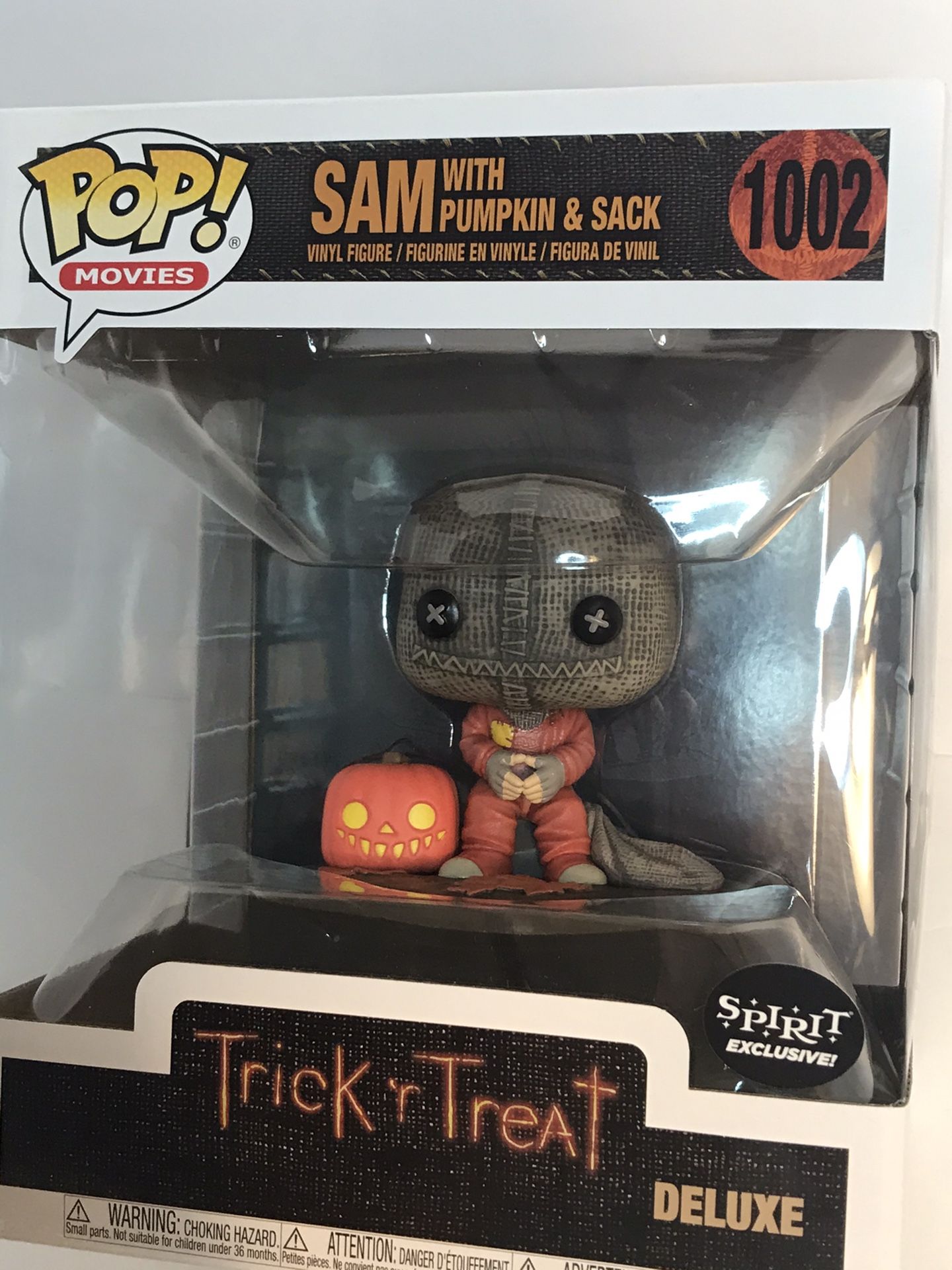 Trick r Treat Sam with Pumpkin & Sack Deluxe 1002 Spirited Halloween Exclusive