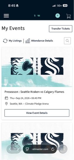 Kraken vs Flames Preseason